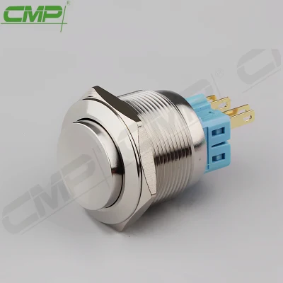Interruptor elétrico de botão de aço inoxidável de alta qualidade CMP 25 mm