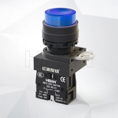 Fabricantes chineses Xb2 Y5 LED 1no Interruptor de botão plástico de 22 mm normalmente aberto e momentâneo