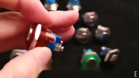 Interruptor de botão liga-desliga de alta qualidade de fábrica 10 mm cabeça de tira 1A 250VAC interruptor de botão de plástico