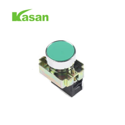 Xb2-Ba31 Interruptor de botão momentâneo verde de 22 mm 1 sem N/O com botão de retorno por mola