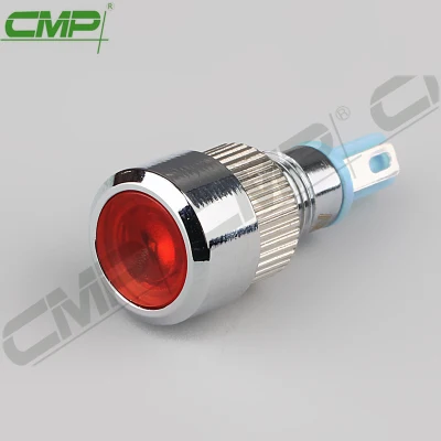 Lâmpada de sinalização de alta qualidade CMP 8 mm Lâmpada de sinalização de metal Indicador de máquina IP67
