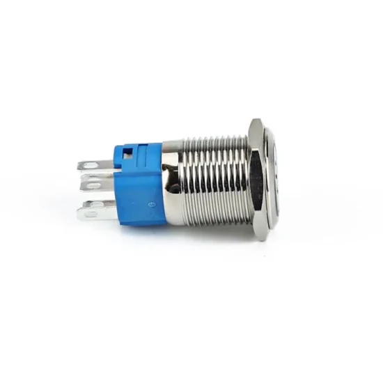 Xdl17-22nae15/C anel de 22 mm iluminado aço inoxidável interruptor de botão de pressão de metal